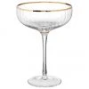 BUTLERS Champagnerschalen Golden Twenties mit Goldrand, extra gro&szlig;, 400 ml , 2 St&uuml;ck, Ø 13 x H 19 cm, 400 ml