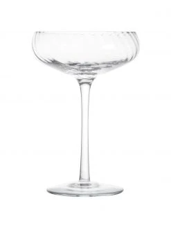 By On Champagnerschalen Opacity mit Rillenstruktur, 6 Stück, Ø 11 x H 16 cm, 220 ml