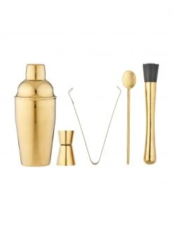 Ladelle Cocktail-Set Aurora in Goldfarben, 5-tlg., Set mit verschiedenen Größen