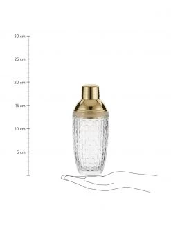Bloomingville Cocktail-Shaker Jolin in Transparent/Gold, Ø 8 x H 20 cm 8 Bloomingville Cocktail-Shaker Jolin in Transparent/Gold, Ø 8 x H 20 cm -Küche Geschäft Cocktail Shaker Jolin in TransparentGold 2