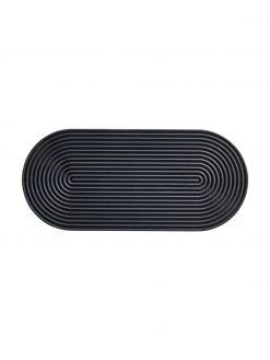 Zone Cocktail-Tablett Rocks in Schwarz, L 35 x B 16 cm