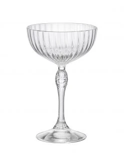 Cocktailgläser America's Cocktail mit Rillenstruktur, 4 Stück, Ø 9 x H 16 cm, 220 ml