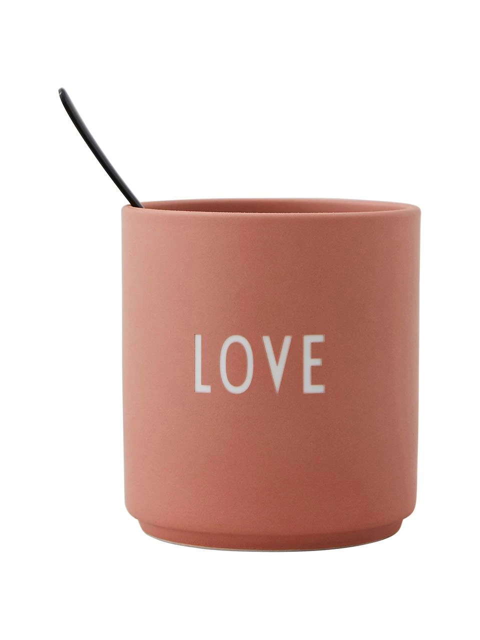 Design Letters Design Becher Favourite LOVE in Terrakotta mit Schriftzug, Ø 8 x H 9 cm, 250 ml 4 Design Letters Design Becher Favourite LOVE in Terrakotta mit Schriftzug, Ø 8 x H 9 cm, 250 ml – Bild 4