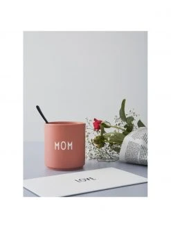 Design Letters Design Becher Favourite MOM/LOVE mit unterschiedlichen Schriftzug auf Vorder- & Rückseite, Ø 8 x H 9 cm, 250 ml -Küche Geschäft Design Becher Favourite MOMLOVE mit unterschiedlichen Schriftzug auf Vorder and Ruckseite 4