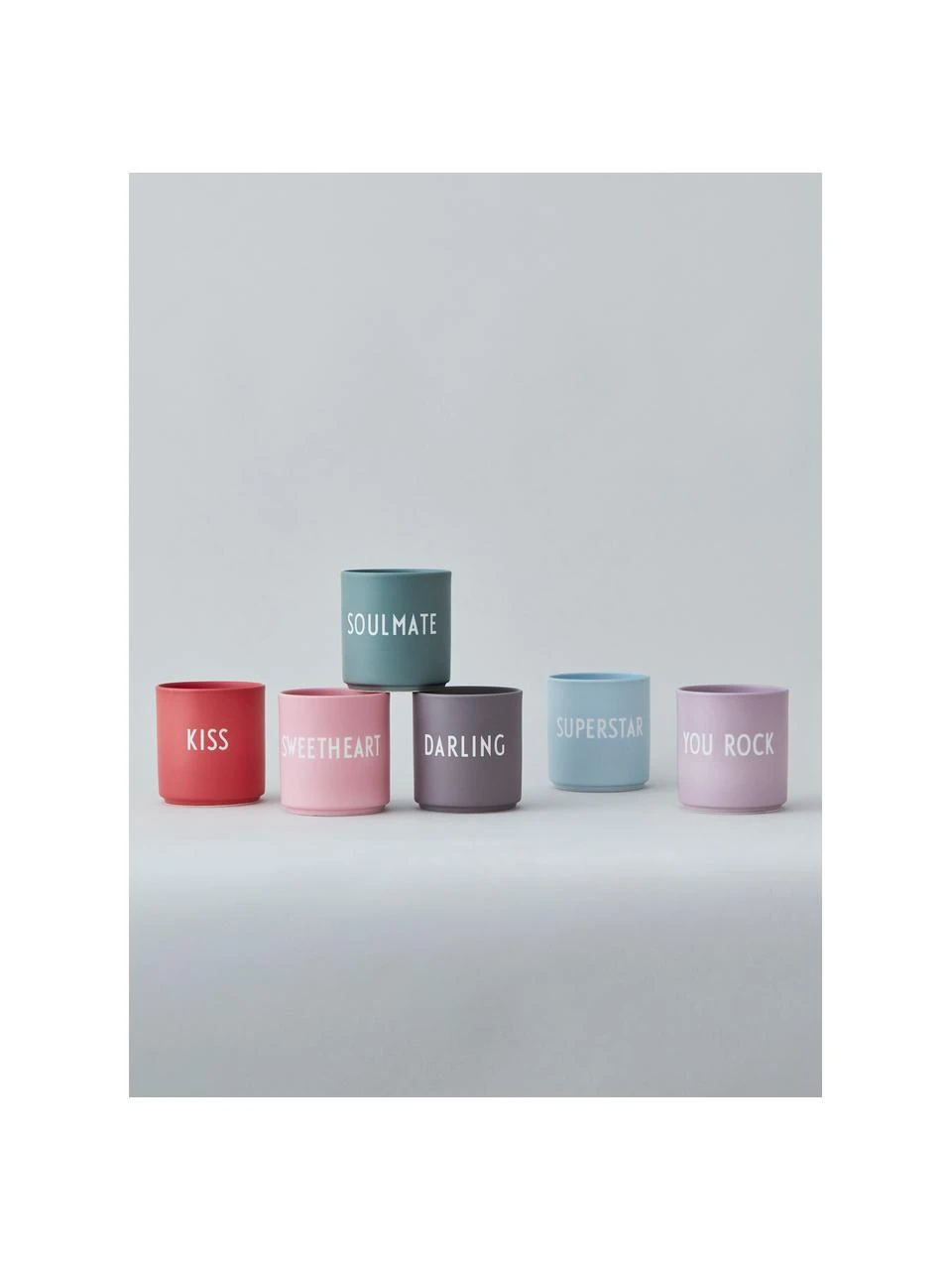 Design Letters Design Becher Favourite SOULMATE in Grün mit Schriftzug, Ø 8 x 9 cm, 250 ml 2 Design Letters Design Becher Favourite SOULMATE in Grün mit Schriftzug, Ø 8 x 9 cm, 250 ml – Bild 2