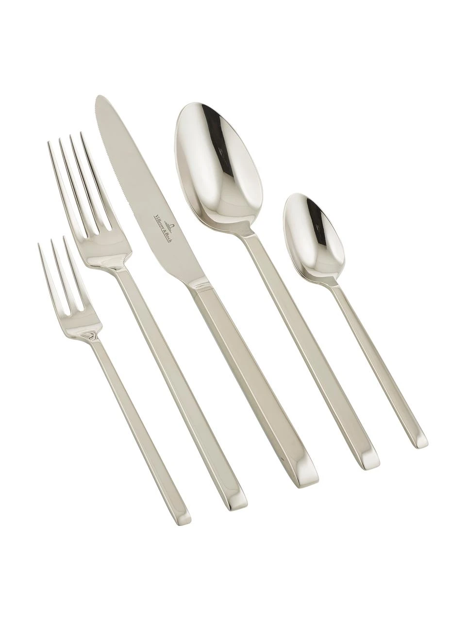Villeroy & Boch Design-Besteck-Set La Classica in Silber hochglanzpoliert, 6 Personen (30-tlg.), Set mit verschiedenen Größen 3 Villeroy & Boch Design-Besteck-Set La Classica in Silber hochglanzpoliert, 6 Personen (30-tlg.), Set mit verschiedenen Größen – Bild 3