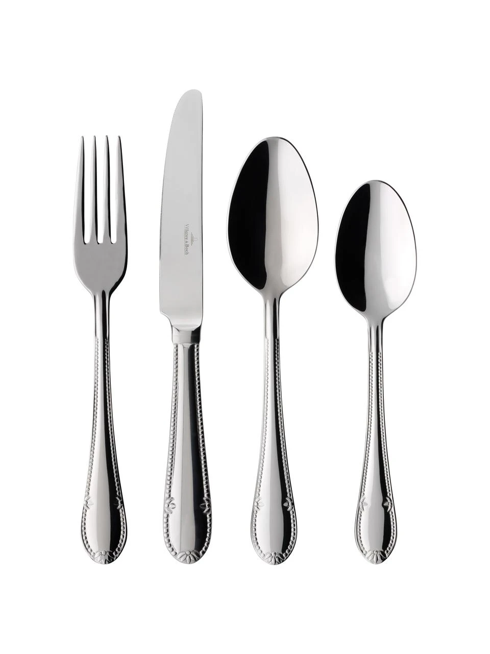 Villeroy & Boch Design-Besteck-Set Mademoiselle im Landhaus-Stil hochglanzpoliert, 6 Personen (24-tlg.), Set mit verschiedenen GrößenNur noch 1 Artikel verfügbar 1 Villeroy & Boch Design-Besteck-Set Mademoiselle im Landhaus-Stil hochglanzpoliert, 6 Personen (24-tlg.), Set mit verschiedenen GrößenNur noch 1 Artikel verfügbar