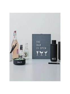 Design Letters Design Schälchen SNACK in Schwarz mit Schriftzug, Ø 12 x H 5 cmNur noch wenige verfügbar -Küche Geschäft Design Schalchen SNACK in Schwarz mit Schriftzug 2