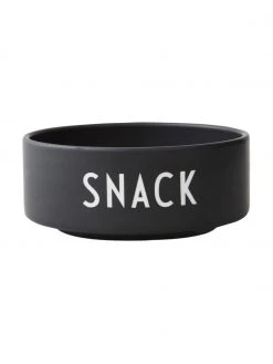 Design Letters Design Schälchen SNACK in Schwarz mit Schriftzug, Ø 12 x H 5 cmNur noch wenige verfügbar