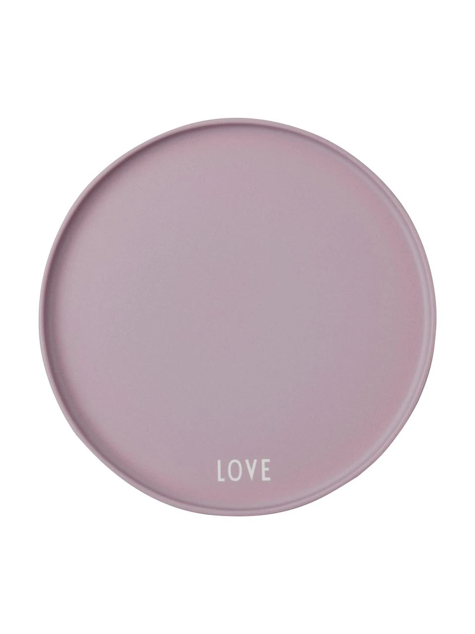 Design Letters Design Teller Favourite LOVE in Lila mit Schriftzug, Ø 22 cmNur noch wenige verfügbar 1 Design Letters Design Teller Favourite LOVE in Lila mit Schriftzug, Ø 22 cmNur noch wenige verfügbar