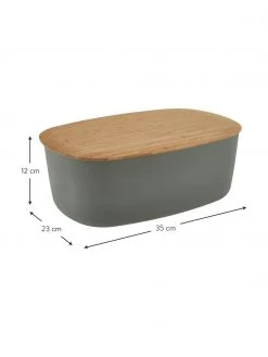 Rig-Tig Designer Brotkasten Box-It in Dunkelgrau mit Schneidebrett als Deckel, B 35 x H 12 cm -Küche Geschäft Designer Brotkasten Box It in Dunkelgrau mit Schneidebrett als Deckel 2