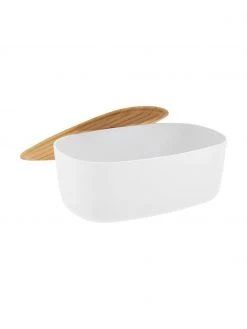 Rig-Tig Designer Brotkasten Box-It in Weiß mit Schneidebrett als Deckel, B 35 x H 12 cm 4 Rig-Tig Designer Brotkasten Box-It in Weiß mit Schneidebrett als Deckel, B 35 x H 12 cm -Küche Geschäft Designer Brotkasten Box It in Weiss mit Schneidebrett als Deckel 4