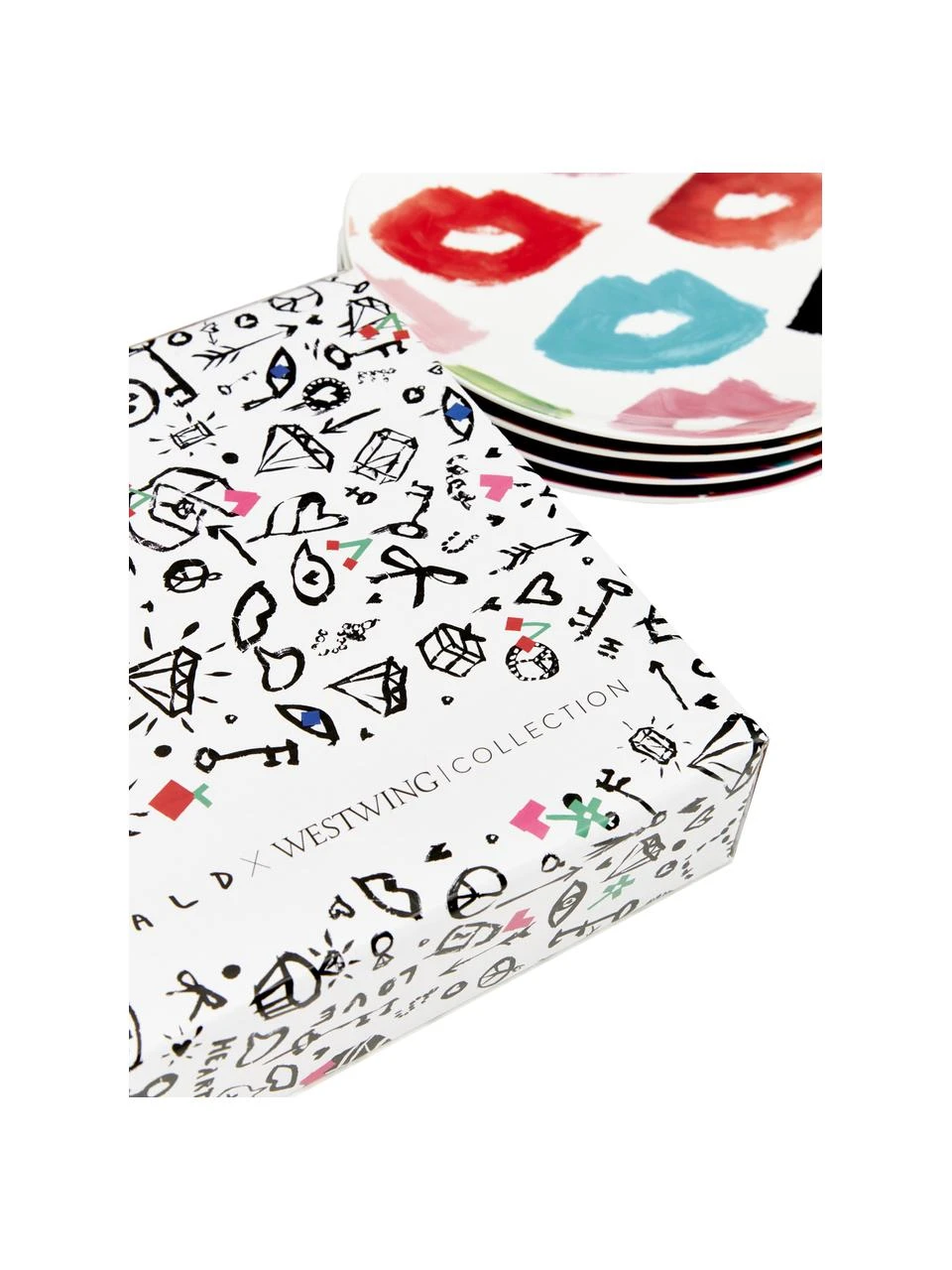 Donald Robertson x Westwing Collection Designer Frühstücksteller Carol aus Porzellan, 4er-Set, Ø 21 x H 3 cm 6 Donald Robertson x Westwing Collection Designer Frühstücksteller Carol aus Porzellan, 4er-Set, Ø 21 x H 3 cm – Bild 6