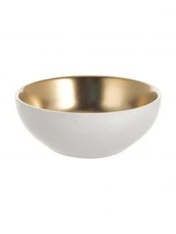 Ladelle Dipschälchen Glitz in Weiß/Gold, 3er-Set, Ø 10 x H 4 cm 10 Ladelle Dipschälchen Glitz in Weiß/Gold, 3er-Set, Ø 10 x H 4 cm -Küche Geschäft Dipschalchen Glitz in WeissGold 3er Set 4