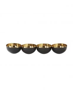 Jotex Dipschale Lola Gold/Schwarz, B 40 x H 5 cm -Küche Geschäft Dipschale Lola GoldSchwarz 3