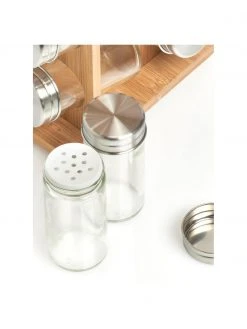 Drehbares Bambus-Gewürzregal Dahle mit Aufbewahrungsdosen B 18 x H 30 cm, 17-tlg., B 18 x H 30 cm, je 75 ml -Küche Geschäft Drehbares Bambus Gewurzregal Dahle mit Aufbewahrungsdosen B 18 x H 30 cm 17 tlg 3