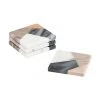Eckige Marmor-Untersetzer Bradney, 4 St&uuml;ck, B 10 x T 10 cm