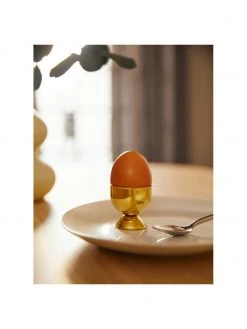 Nordal Eierbecher Egg in Gold, 4 Stück, Ø 5 x H 5 cm -Küche Geschäft Eierbecher Egg in Gold 4 Stuck 2