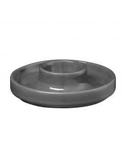 Blomus Eierbecher Pilar in Dunkelgrau matt/glänzend, 2 Stück, Ø 10 x H 3 cm