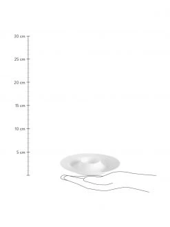 Asa Eierbecher à table aus Fine Bone China, 6 Stück, Ø 13 x H 2 cm -Küche Geschäft Eierbecher a table aus Fine Bone China 6 Stuck 2