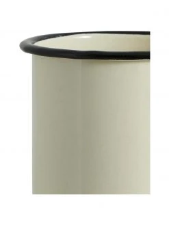 Nordal Emaille Tassen Ginger mit handbemaltem Rand, 2 Stück, Ø 10 x H 8 cm, 350 ml -Küche Geschäft Emaille Tassen Ginger mit handbemaltem Rand 2 Stuck 3