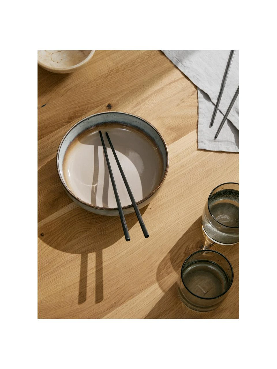 Westwing Collection Essstäbchen Shine in Schwarz, 2 Paar, L 23 cm 2 Westwing Collection Essstäbchen Shine in Schwarz, 2 Paar, L 23 cm – Bild 2