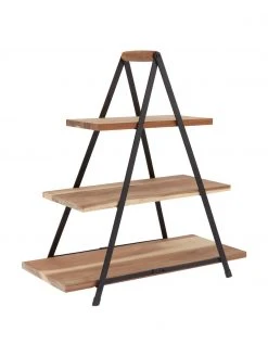 Ladelle Etagere Serve mit Platten aus Mangoholz, B 50 x H 54 cm