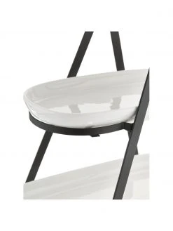 Ladelle Etagere Tower mit abnehmbaren Ablageflächen aus Porzellan, B 50 x H 55 cm 11 Ladelle Etagere Tower mit abnehmbaren Ablageflächen aus Porzellan, B 50 x H 55 cm -Küche Geschäft Etagere Tower mit abnehmbaren Ablageflachen aus Porzellan 5