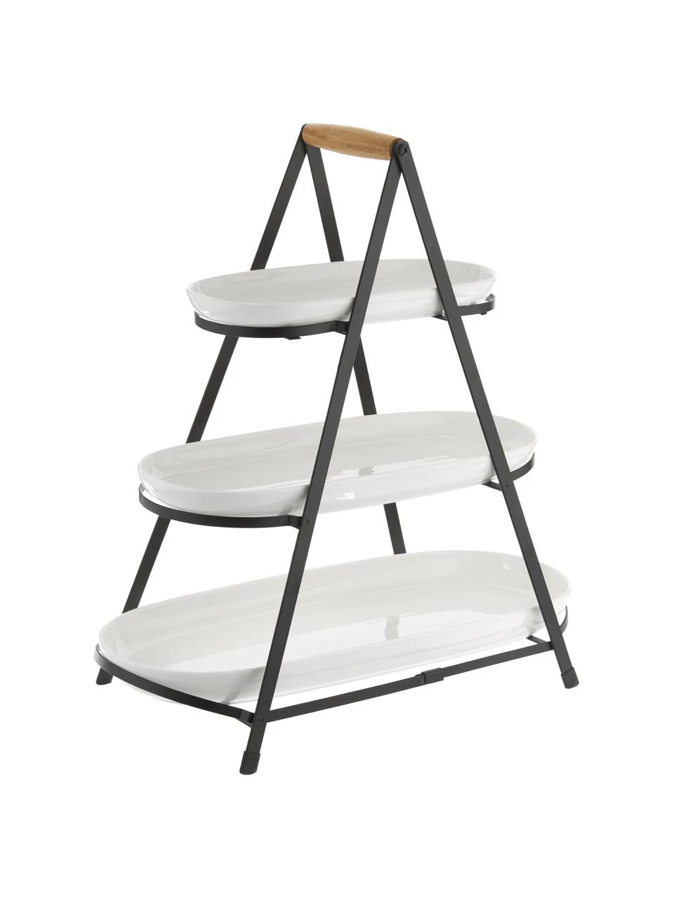 Ladelle Etagere Tower mit abnehmbaren Ablageflächen aus Porzellan, B 50 x H 55 cm 1 Ladelle Etagere Tower mit abnehmbaren Ablageflächen aus Porzellan, B 50 x H 55 cm