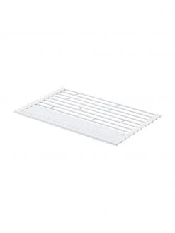 Yamazaki Faltbare Abtropfmatte Tower in Weiß, L 42 x B 26 cm