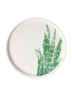 Westwing Collection Fine Bone China Frühstücksteller Timba mit tropischem Design, 4er-Set, Ø 21 cm 10 Westwing Collection Fine Bone China Frühstücksteller Timba mit tropischem Design, 4er-Set, Ø 21 cm -Küche Geschäft Fine Bone China Fruhstucksteller Timba mit tropischem Design 4er Set 4