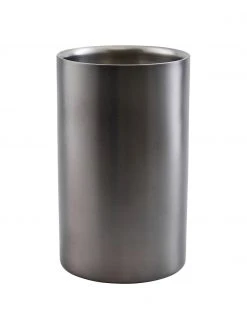 House Doctor Flaschenkühler Gunmetal in Anthrazit, matt, Ø 12 x H 20 cmNur noch wenige verfügbar