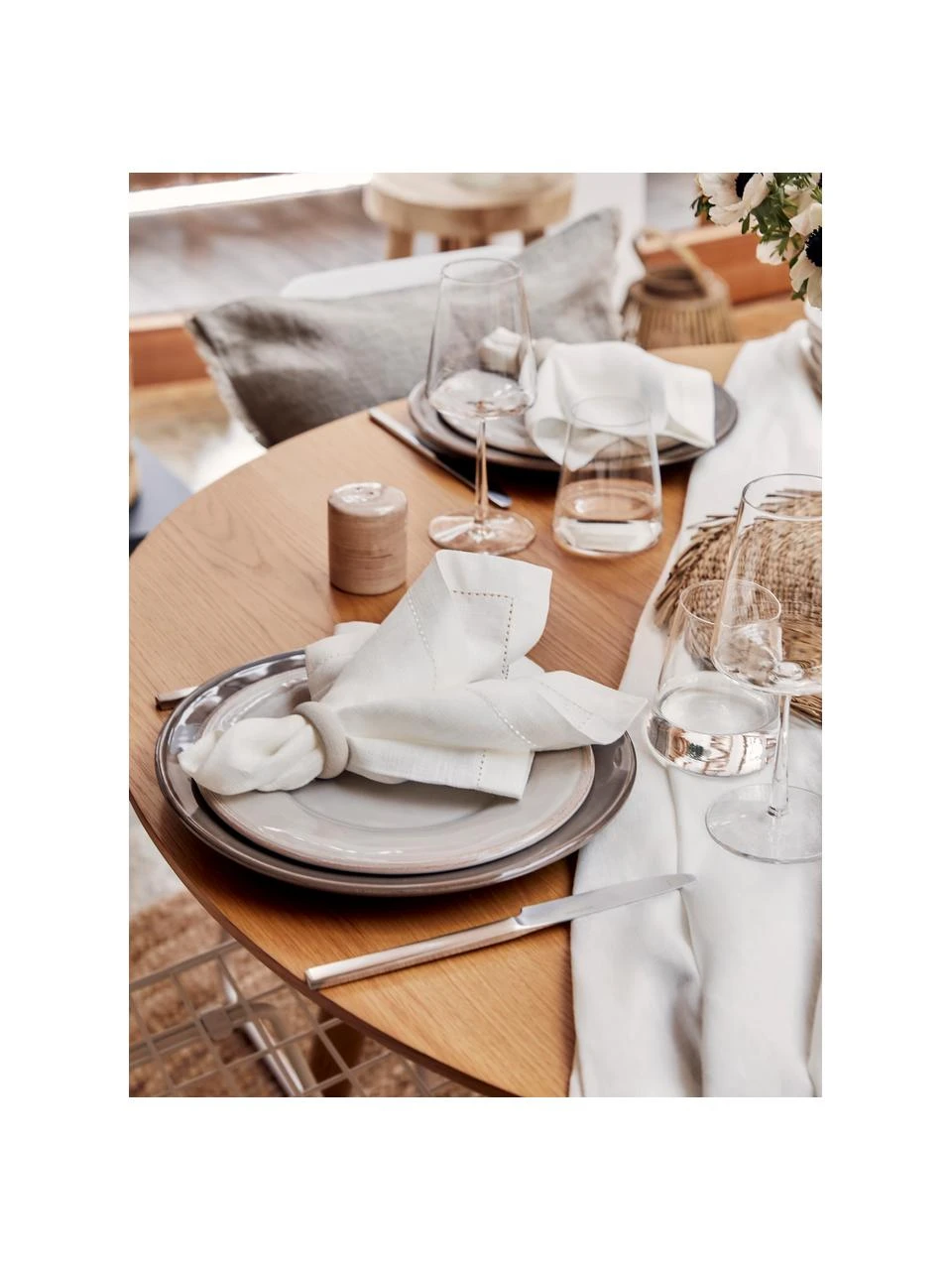 Frühstücksteller Constance im Landhaus Style, 2 Stück, Steingut, Hellgrau, Ø 24 cm Cote Table Frühstücksteller Constance im Landhaus Style, 2 Stück, Ø 24 cm -Küche Geschäft Fruhstucksteller Constance im Landhaus Style 2 Stuck 1