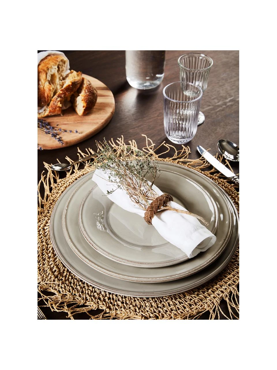 Frühstücksteller Constance im Landhaus Style, 2 Stück, Steingut, Hellgrau, Ø 24 cm Cote Table Frühstücksteller Constance im Landhaus Style, 2 Stück, Ø 24 cm -Küche Geschäft Fruhstucksteller Constance im Landhaus Style 2 Stuck 5