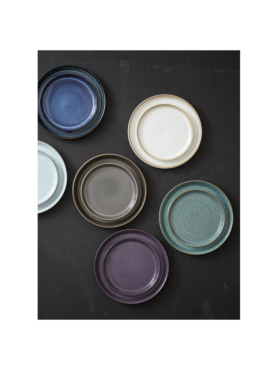 Bitz Frühstücksteller Gastro aus Steingut in Grün, 2 Stück, Ø 21 x H 3 cm 2 Bitz Frühstücksteller Gastro aus Steingut in Grün, 2 Stück, Ø 21 x H 3 cm – Bild 2