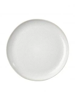 Westwing Collection Frühstücksteller Gemma aus Steingut mit reaktiver Glasur, 2 Stück, Ø 23 x H 3 cm