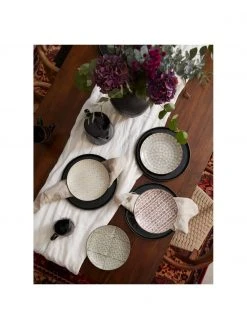 Bloomingville Frühstücksteller Karine mit kleinem Muster, 4er-Set, Ø 20 cm -Küche Geschäft Fruhstucksteller Karine mit kleinem Muster 4er Set 2