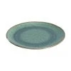 Leonardo Frühstücksteller Matera in Grün mit Farbverlauf und Unebenheiten, 6 Stück, Ø 23 x H 2 cm