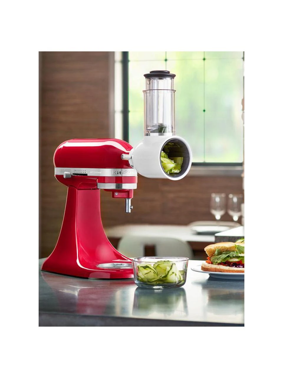 KitchenAid Gemüseschneider-Aufsatz Artisan, B 10 x H 21 cm 2 KitchenAid Gemüseschneider-Aufsatz Artisan, B 10 x H 21 cm – Bild 2