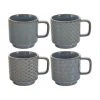 Villa Collection Gemusterte Espressotassen Lara, 4er-Set, Ø 6 x H 6 cm, 120 ml