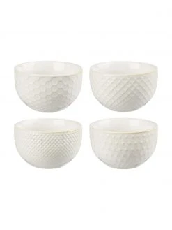Villa Collection Gemusterte Snack-Schälchen Lara, 4er-Set, Ø 9 x H 6 cm