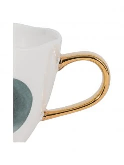 Urban Nature Culture Gepunktete Tasse Good Morning mit goldenem Griff, Ø 11 x H 8 cm, 350 mlNur noch wenige verfügbar -Küche Geschäft Gepunktete Tasse Good Morning mit goldenem Griff 3