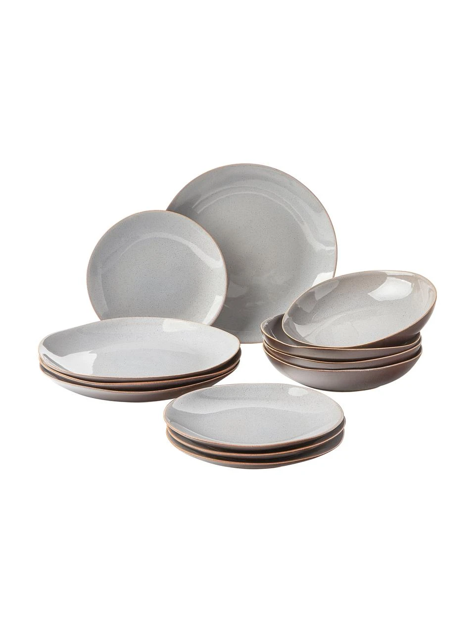 Westwing Collection Geschirr-Set Hali aus Steingut mit reaktiver Glasur, 4 Personen (12-tlg.), Set mit verschiedenen Größen 1 Westwing Collection Geschirr-Set Hali aus Steingut mit reaktiver Glasur, 4 Personen (12-tlg.), Set mit verschiedenen Größen