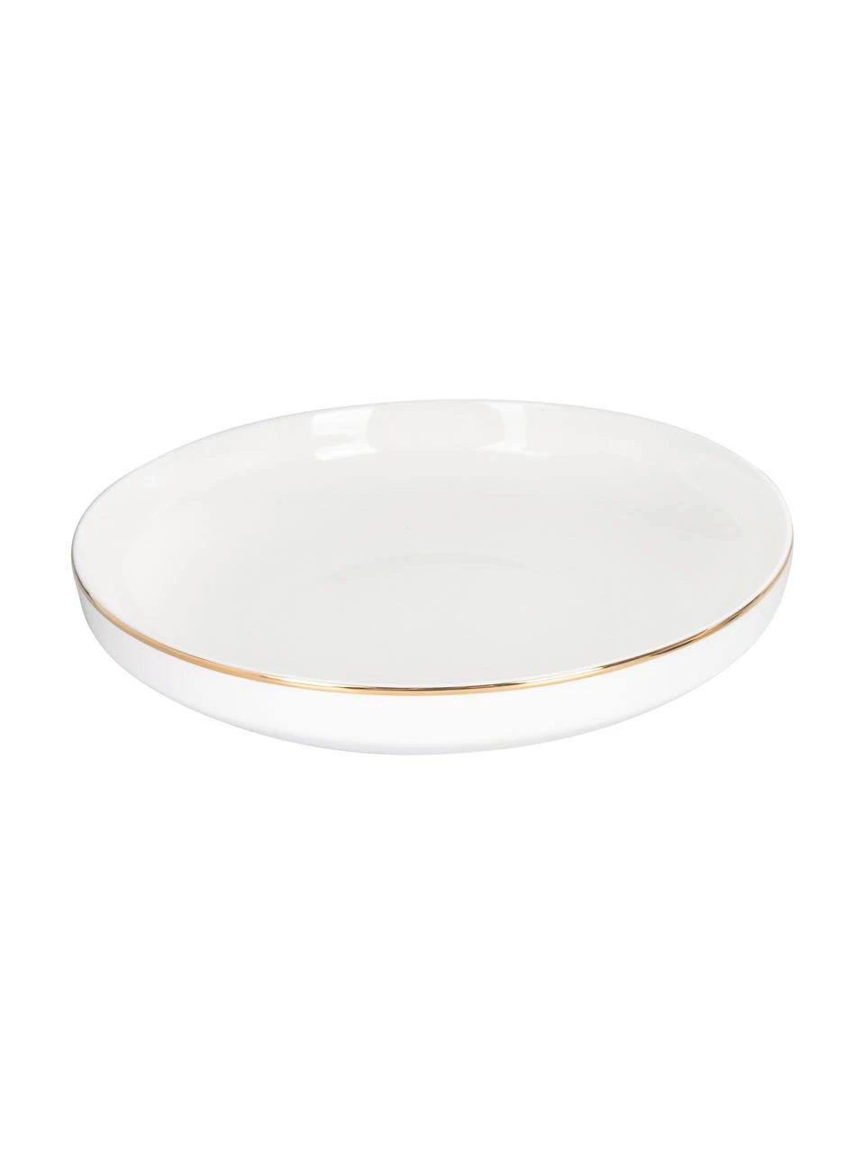 Geschirr-Set Luxury mit goldenem Rand, 4 Personen (12-tlg.), Fine Bone China (Porzellan) Fine Bone China ist ein Weichporzellan, das sich besonders durch seinen strahlenden, durchscheinenden Glanz auszeichnet., Weiß, Goldfarben, Set mit verschiedenen Größen Villa D'Este Home Tivoli Geschirr-Set Luxury mit goldenem Rand, 4 Personen (12-tlg.), Set mit verschiedenen Größen -Küche Geschäft Geschirr Set Luxury mit goldenem Rand 4 Personen 12 tlg 5