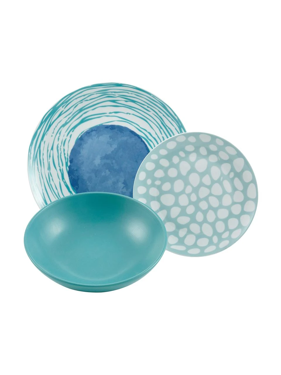 Villa D'Este Home Tivoli Geschirr-Set Marea mit bunten Designs, 6 Personen (18-tlg.), Set mit verschiedenen Größen 6 Villa D'Este Home Tivoli Geschirr-Set Marea mit bunten Designs, 6 Personen (18-tlg.), Set mit verschiedenen Größen – Bild 6