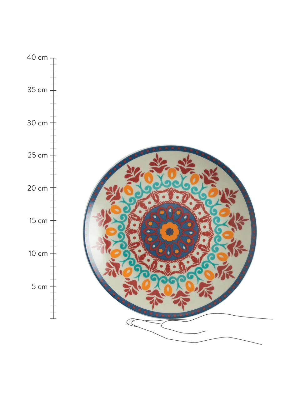 Villa D'Este Home Tivoli Geschirr-Set Shiraz aus Porzellan, 6 Personen (18-tlg.), Set mit verschiedenen Größen 3 Villa D'Este Home Tivoli Geschirr-Set Shiraz aus Porzellan, 6 Personen (18-tlg.), Set mit verschiedenen Größen – Bild 3