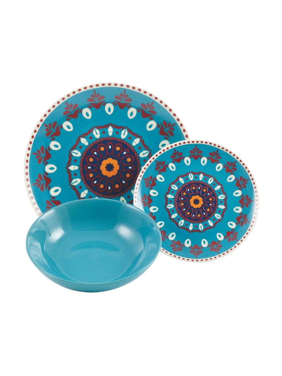 Villa D'Este Home Tivoli Geschirr-Set Shiraz aus Porzellan, 6 Personen (18-tlg.), Set mit verschiedenen Größen 6 Villa D'Este Home Tivoli Geschirr-Set Shiraz aus Porzellan, 6 Personen (18-tlg.), Set mit verschiedenen Größen – Bild 6