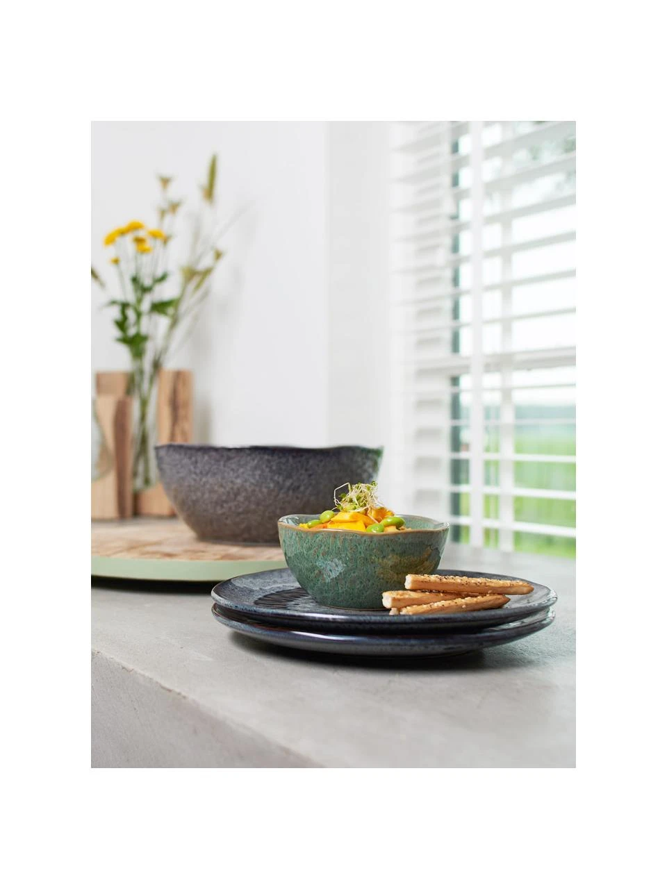 Leonardo Geschirrset Matera in Grün, 6 Personen (18-tlg.), Set mit verschiedenen Größen 3 Leonardo Geschirrset Matera in Grün, 6 Personen (18-tlg.), Set mit verschiedenen Größen – Bild 3