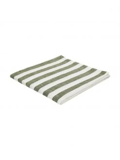 OYOY Living Design Gestreifte Baumwoll-Tischdecke Strip, Für 4 - 6 Personen (B 140 x L 200 cm)