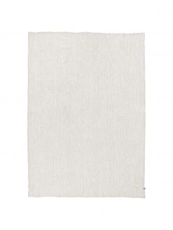 Jotex Gestreifte Leinen-Tischdecke Alina in Beige/Cremeweiß, Für 4 - 6 Personen (B 145 x L 200 cm) -Küche Geschäft Gestreifte Leinen Tischdecke Alina in BeigeCremeweiss 5